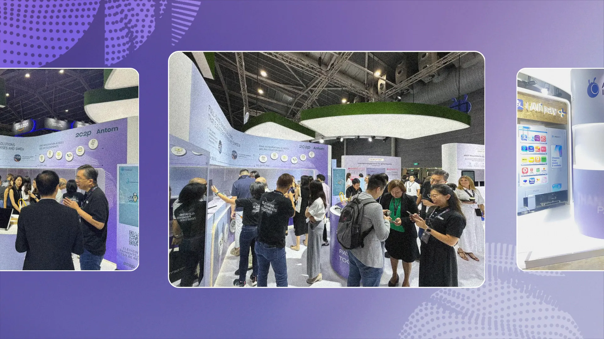 Ant International exhibition booth at the Singapore FinTech Festival
